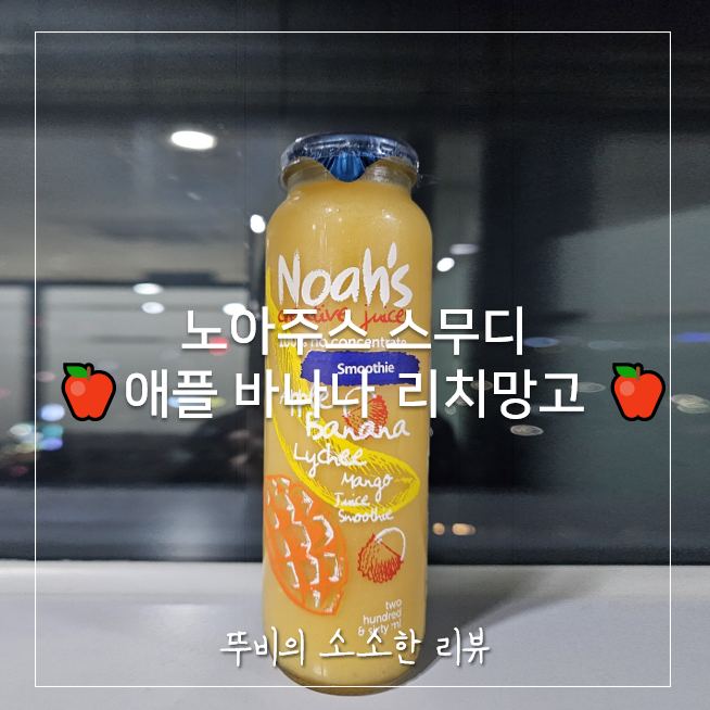  달콤달콤한 노아주스 애플 바나나 리치망고 스무디