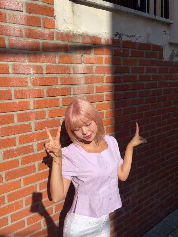  석촌미용실에서 바비인형처럼 염색하기