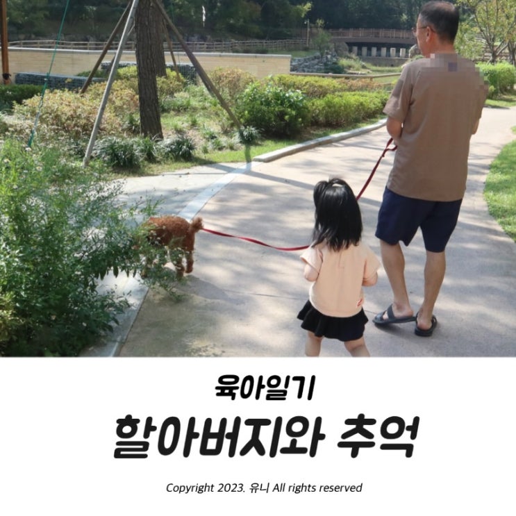  [육아일기] 26개월 D+803 추석 한가위 할아버지와 추억만들기