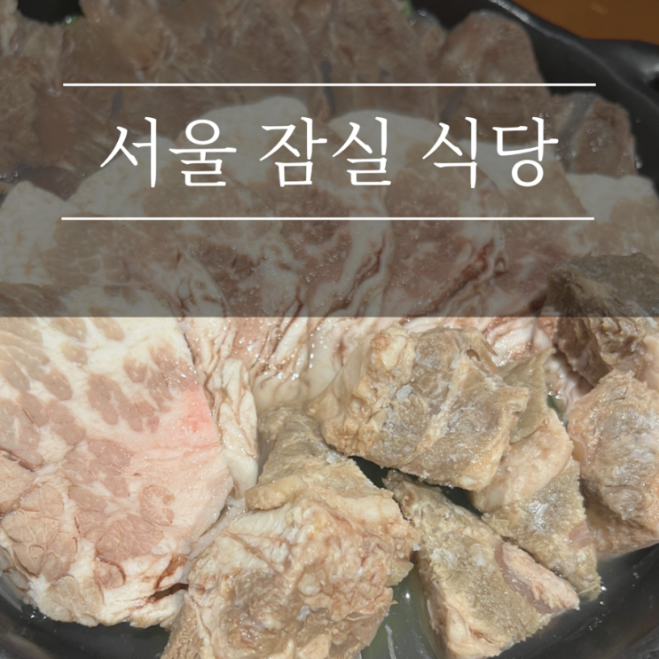  잠실새내맛집 달래해장 부드러운 갈비수육 애견동반식당 주차팁