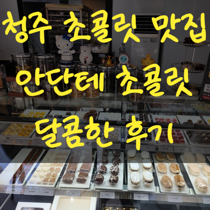  청주초콜릿 봉명동디저트카페 선물추천 수제 안단테초콜릿 고급졌어요