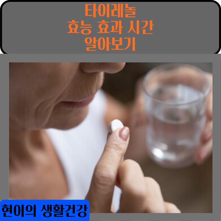  타이레놀 효능 효과 시간 복용법 : 타이레놀 500