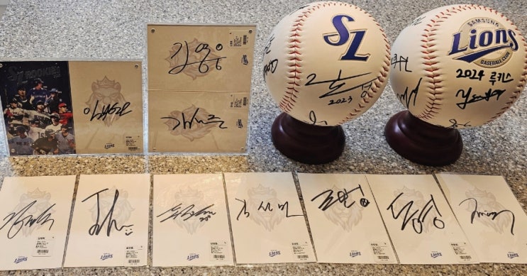 2024 <b>루키스데이</b> <b>삼성</b> 라이온즈 24 신인선수들 싸인