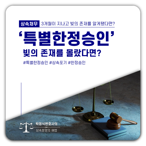  몰랐던 빚, 상속채무를 해결하는 방법_특별한정승인