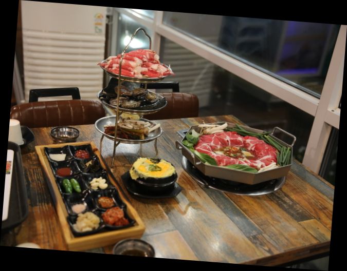  거제도 맛집 "거제도더꽃매미성점" 샤브샤브,삼합 맛집