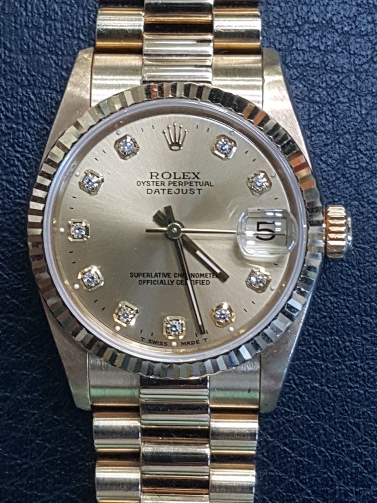  [잠실시계수리,잠실새내역시계수리]롤렉스 시계 68278 중형 금통 오버홀(ROLEX DATE JUST)