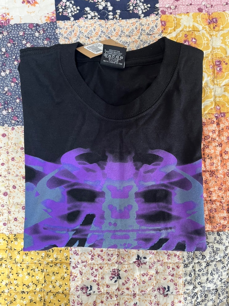  스투시 립케이지 롱 슬리브 티셔츠 블랙 리뷰 및 착샷(Stussy Rib Cage LS T-Shirt Black)-1994948