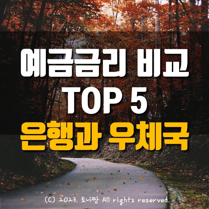시중은행, 우체국 정기예금 금리 비교 시중은행, 우체국 정기예금 금리 비교