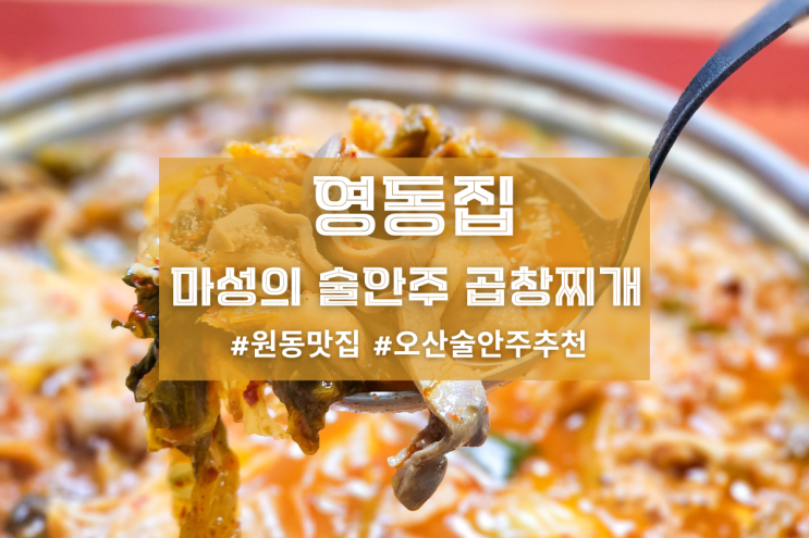  [오산 영동집] 마성의 술안주 곱창찌개