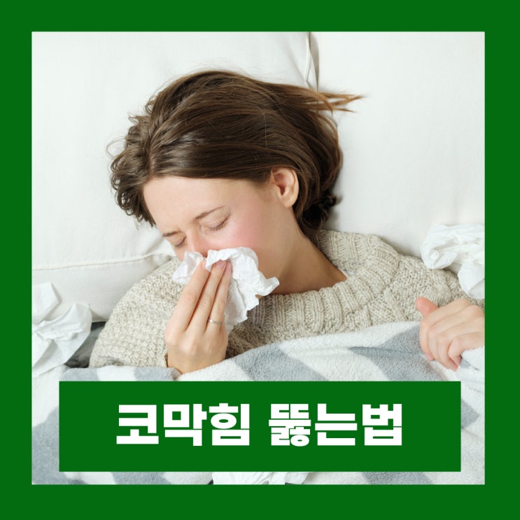  코막힘 뚫는법 환절기 감기로 막힌코 간단하게 뚫어요