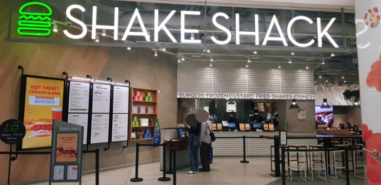  쉑쉑버거 영등포타임스퀘어점  쉑버거 대신 베지테리안 슈룸버거