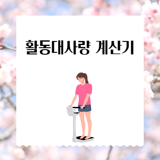  활동 대사량 계산기 기초대사량과 뭐가 다를까요?