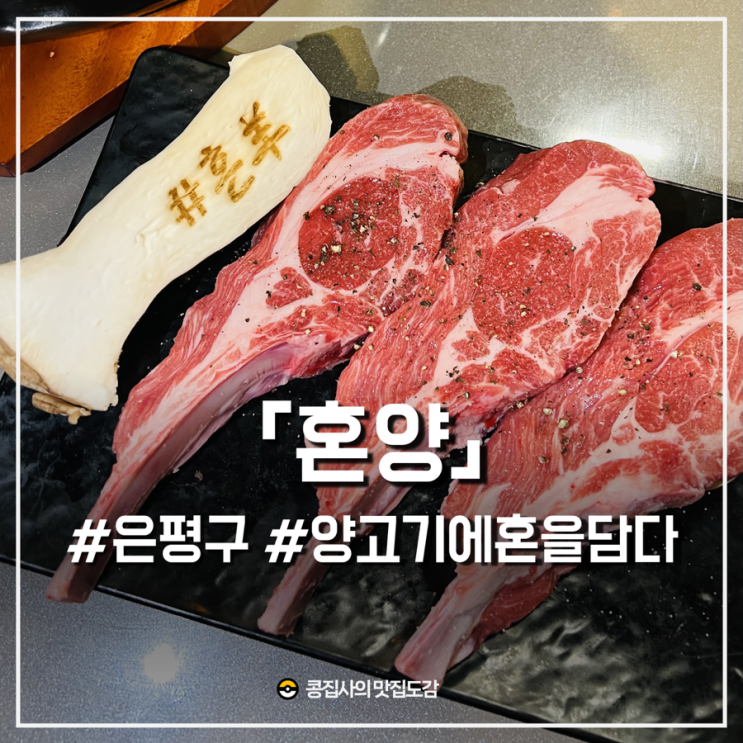  은평구 양꼬치 '혼양' 누린내제로 양갈비 화로구이 전문점