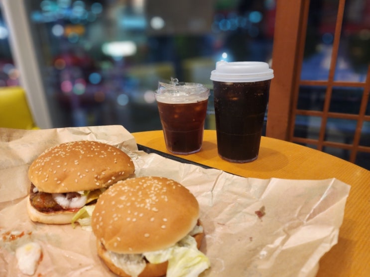  구리 24시 맛집 버거킹 치즈와퍼와 와퍼주니어 사이즈 비교 10월 할인 쿠폰