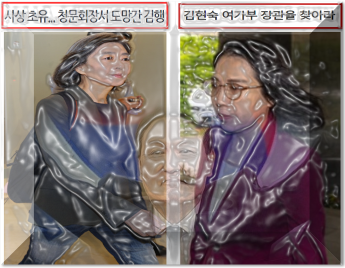 줄행랑 김행, 숨바꼭질 <b>김현숙</b>, 여성가족부 <b>장관</b>의 자질?