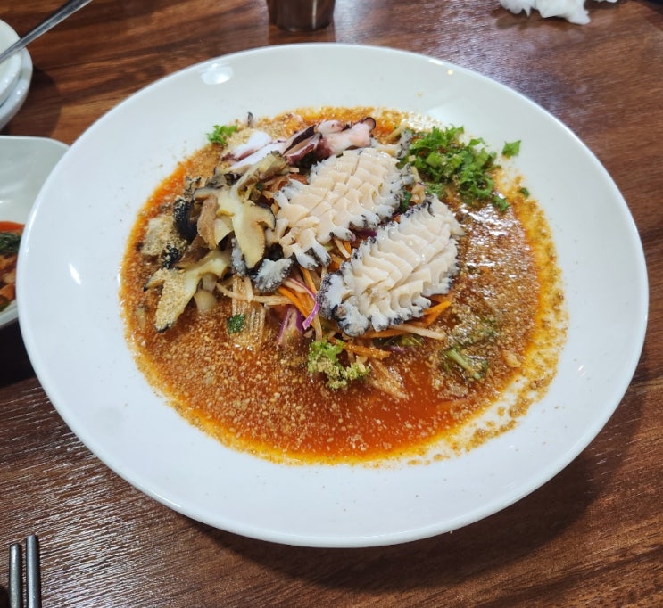  우도 맛집 우도 물들이 해녀의집 : 모둠물회, 보말죽