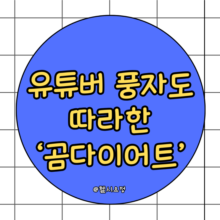  유튜버 풍자도 따라 한 '곰 다이어트' 뭘까요?