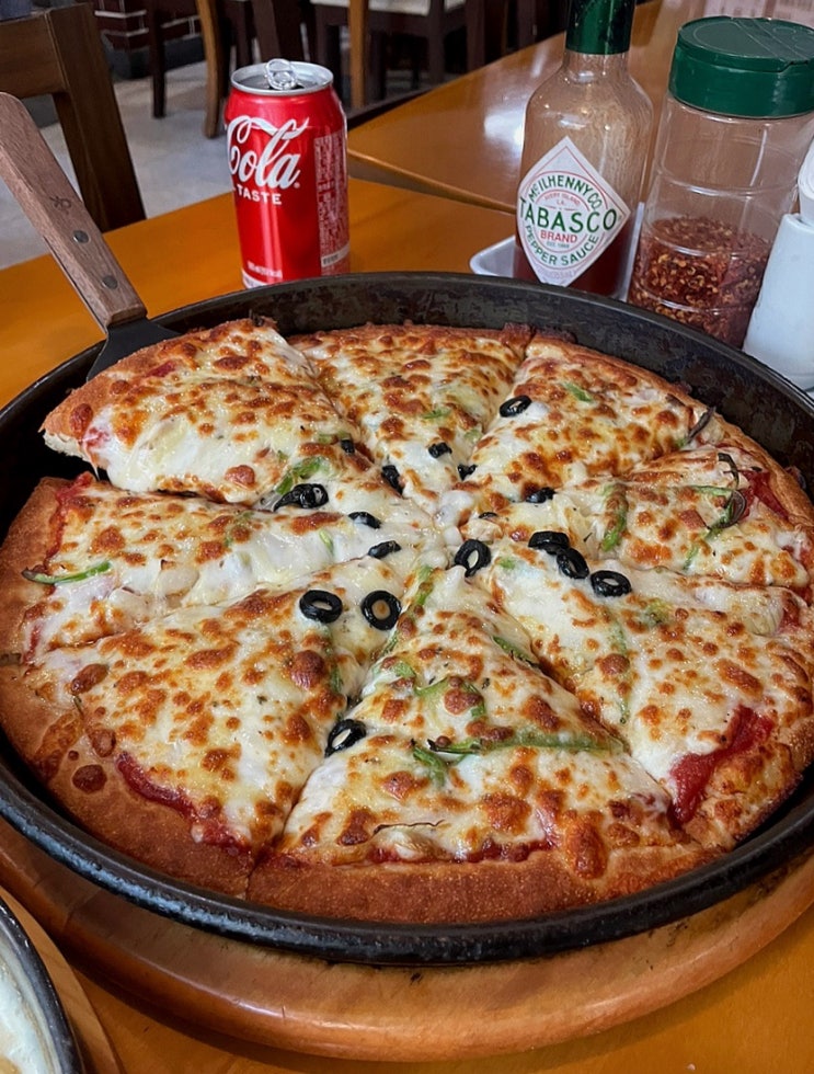  [피자클럽] 송탄 미군부대 데이트 팬피자 맛집 치즈마늘빵 강추