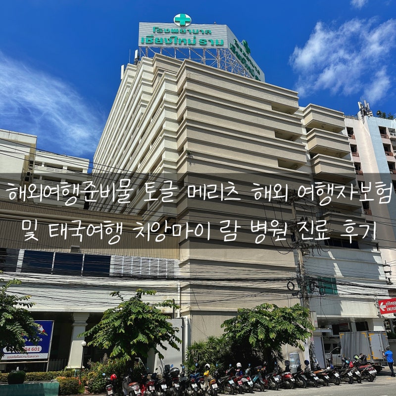해외여행준비물 토글 메리츠 해외여행자보험 및 태국여행 치앙마이한달살기 람 병원 진료 ....