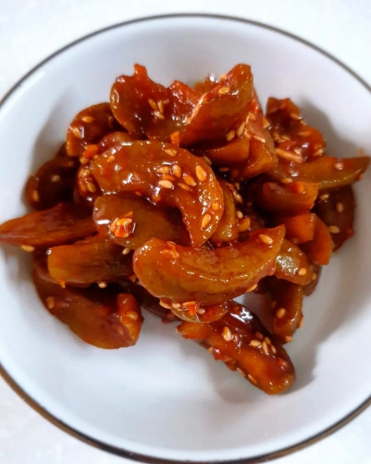  홍쌍리 매실장아찌 무침 만드는법 누룽지 밥 반찬