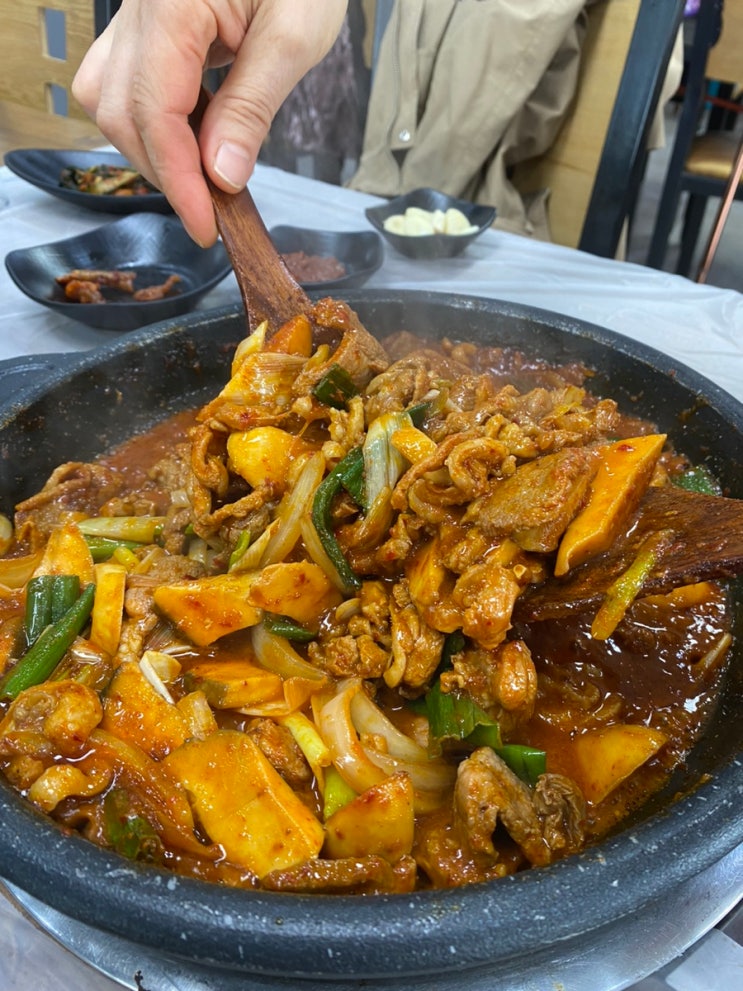  <군산 오리주물럭 맛집> 군산 옥산면 호박터 오리주물럭 한마리 군산 6시 내고향 맛집