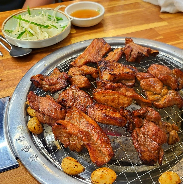  광주 광산구 돼지갈비 맛집 도천동 비아숯불갈비