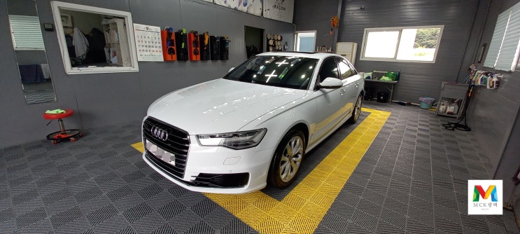  수원광택 아우디 A6 35TDi 흰색차량 에프씨광택 패키지 K
