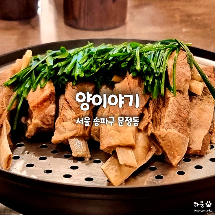  송파 문정법조단지 문정역 양고기 수육 맛집 양이야기