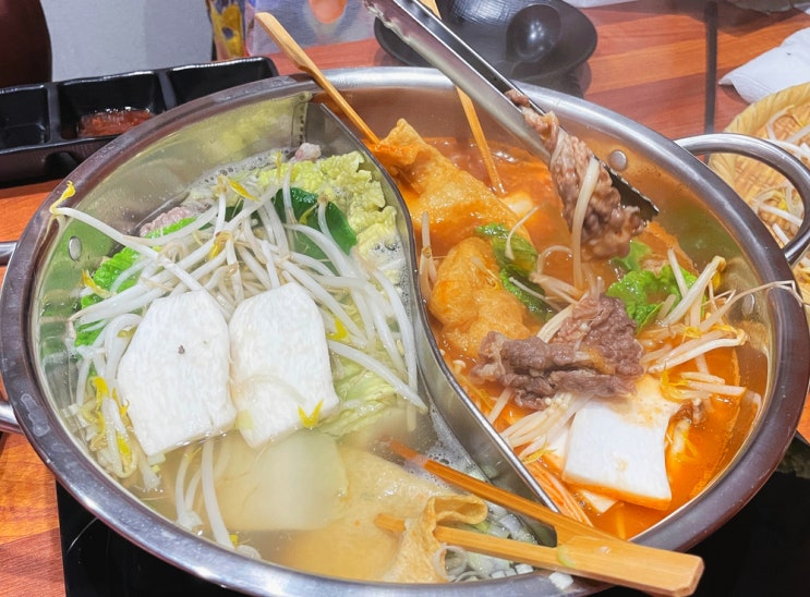  [부산 해운대 마린시티 맛집] 사마정 수제 어묵, 한우와 야채가 무한리필 인생 샤브샤브!