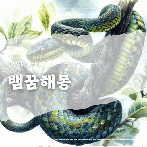  뱀 나오는 꿈 태몽 집에,큰뱀 ,검은뱀, 뱀꿈 로또