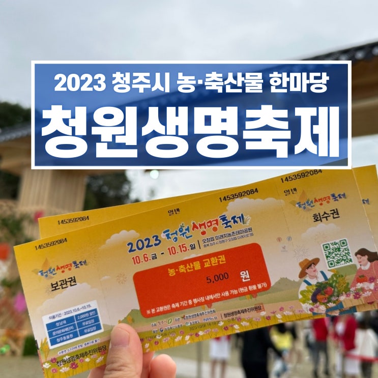  2023 청원생명축제 청주 가을 축제 행사 푸드트럭 체험부스 후기