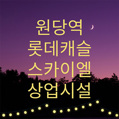 원당역 롯데캐슬 스카이엘 상업시설 성사동 롯데건설 단지내 상가 호실별 분양가격 홍보관