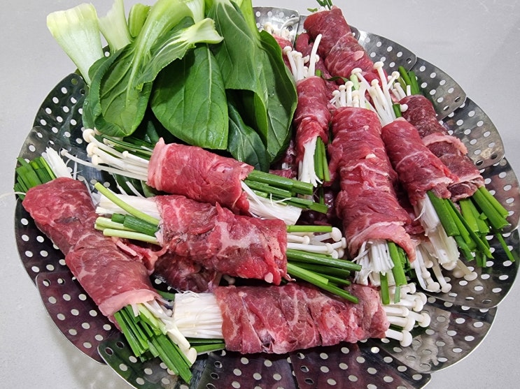  소고기팽이버섯말이~한 끼 식사의 완벽한 선택