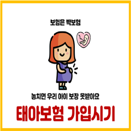  태아보험 가입시기 22주가 핵심