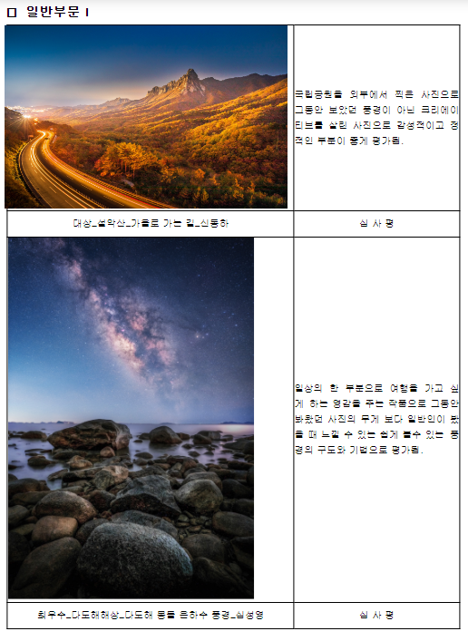 국립공원 사진공모전 대상 ‘가을로 가는 길’ 국립공원 사진공모전 대상 ‘가을로 가는 길’