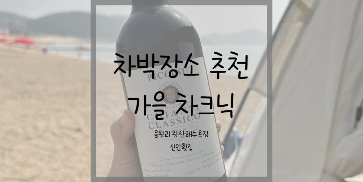  차박장소 추천        왕산해수욕장 신안 횟집