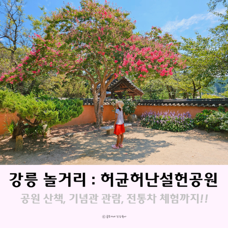 강릉 체험 놀거리 허균허난설헌 기념공원 전통차체험관
