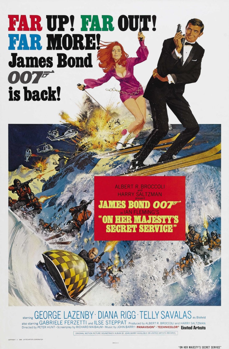  007 여왕 폐하 대작전(1969) - #6 조지 라젠비의 유일한 제임스 본드 시리즈