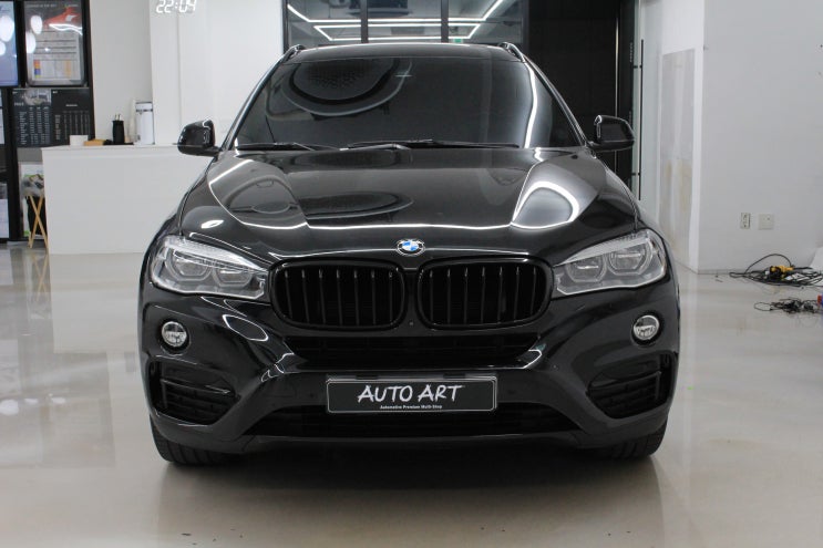  [미사랩핑] BMW X6 유광 블랙 랩핑 크롬 죽이기&블랙 팩 시공 후기입니다~!
