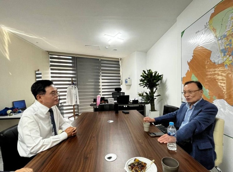 진교훈 in 진짜캠프(<b>이해찬 상임고문</b> 격려방문)