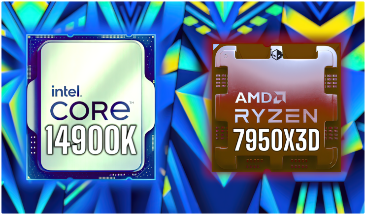  인텔 14세대 코어 i9-14900K CPU, 게임에서 AMD 라이젠 9 7950X3D보다 최대 23% 빨라