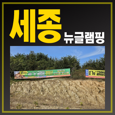  세종 뉴글램핑 장군면 용암리 잔여필지 캠핑장,카라반용도 분양홍보관