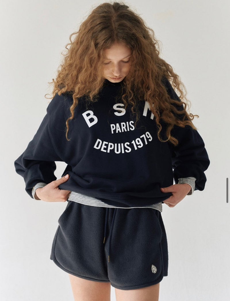 벤시몽 스웻셔츠 맨투맨 BSM essential sweatshirt navy