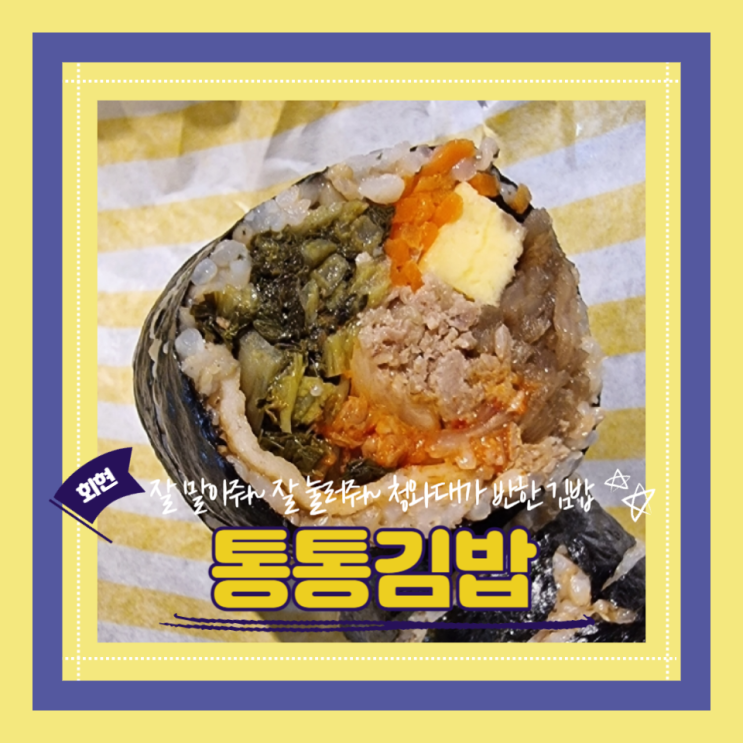 (회현맛집) 청와대김밥 명동1등 통통김밥 회현 내돈내산 추천 후기