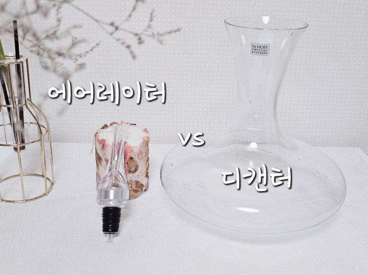  와인 에어레이터와 디캔터 브리딩 비교, 아네스 패럿 vs 쇼트즈위젤