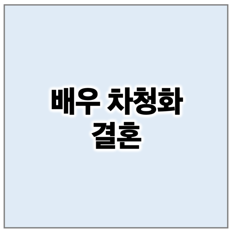 <b>차청화</b> 프로필 <b>결혼</b> 연하 사업가 10월 27일 백년가약 이번생도... 