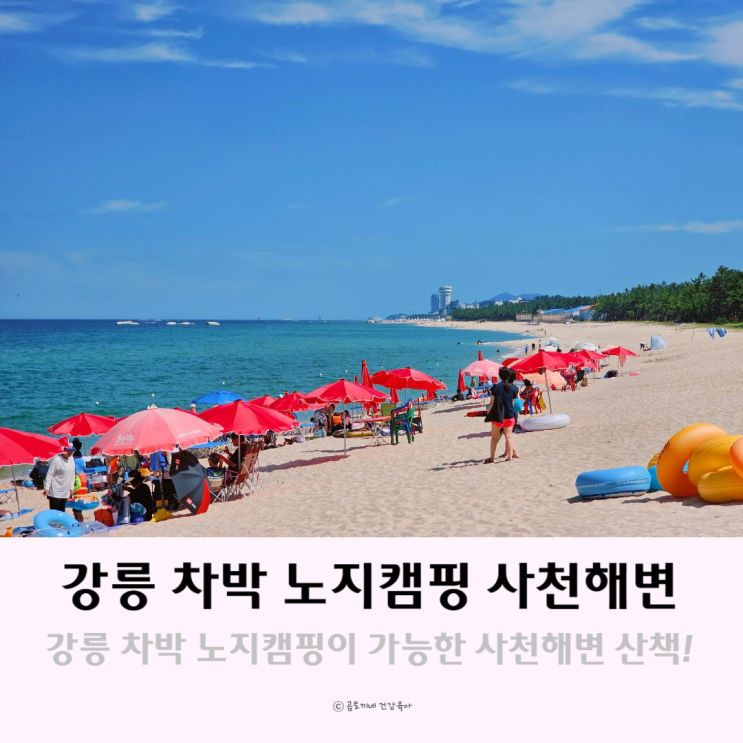 강릉 차박 노지캠핑 가능한 바다 사천해변 강릉 차박 노지캠핑 가능한 바다 사천해변