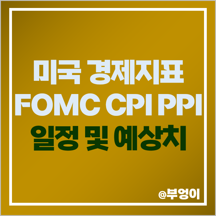 9월 CPI 발표 PPI 지수 예상 11월 FOMC 일정 금리 인상 전망