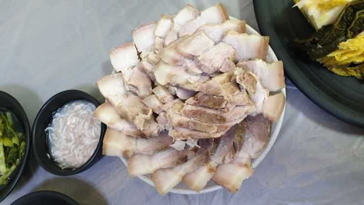  고성 막국수 편육 맛집, 백촌막국수