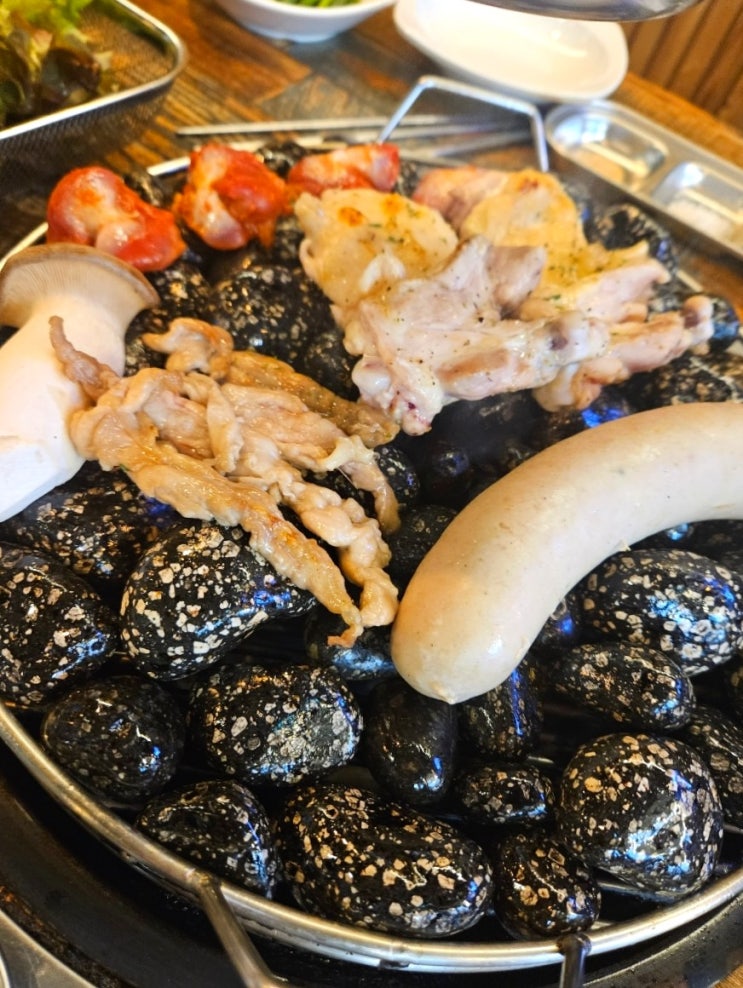  [군포 돌닭] 군포역 맛집, 맥반석에 구워 먹는 닭구이
